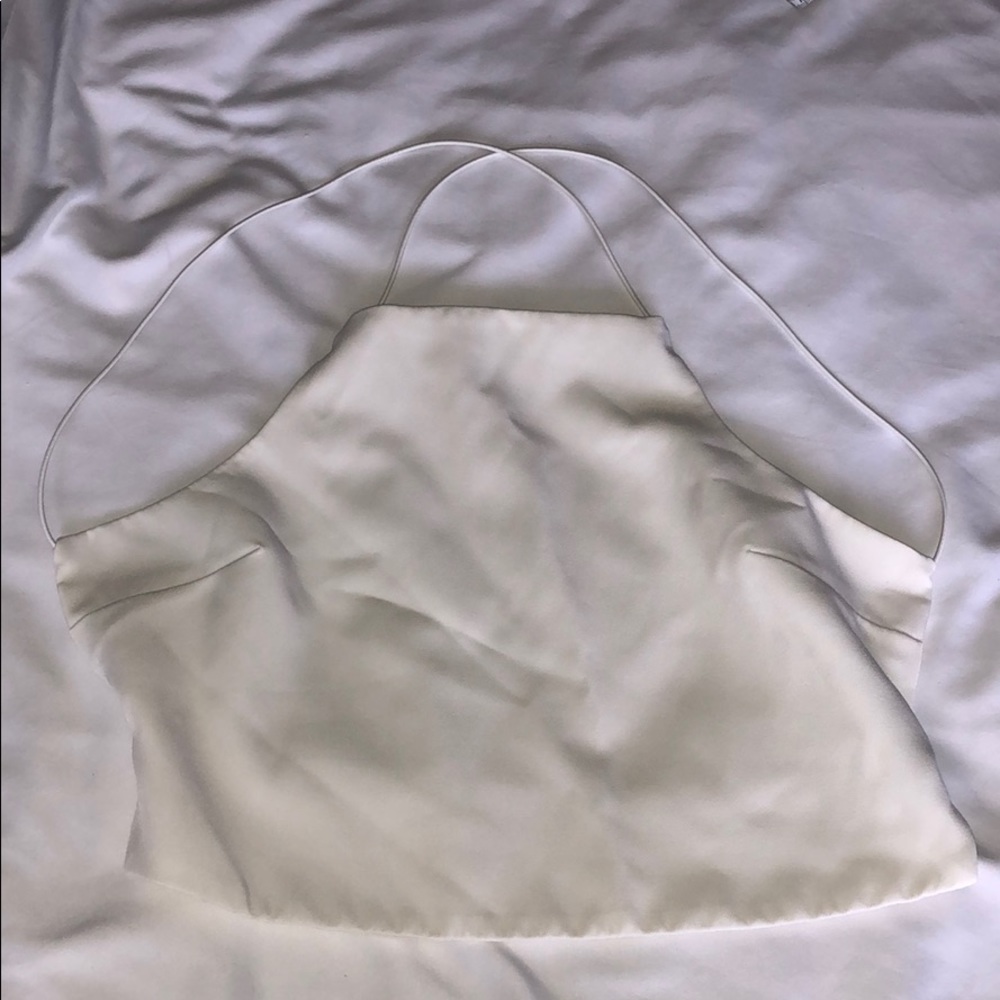 Backless White Tobi crop top